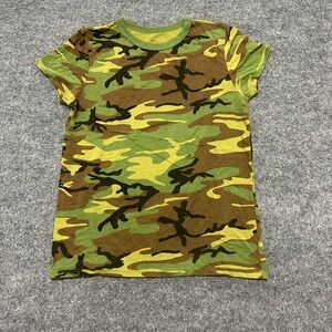 Rothco T-Shirt Womens Size L Green Camouflage Short Sleeve Crew Neck Casual Tee
